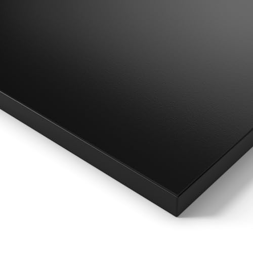 Ergotopia® Tischplatte Schwarz 160 cm, robuste Schreibtischplatte ideal für höhenverstellbare Schreibtische - Holzplatte gefertigt in Deutschland - 25 mm Bürotischplatte von Ergotopia