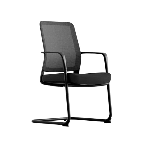 Ergotopia Besucherstuhl Freischwinger Stuhl Konferenzstuhl mit Armlehnen – Komfortabler Sitz für Wartezimmer, Besprechungsräume & Esszimmer von Ergotopia