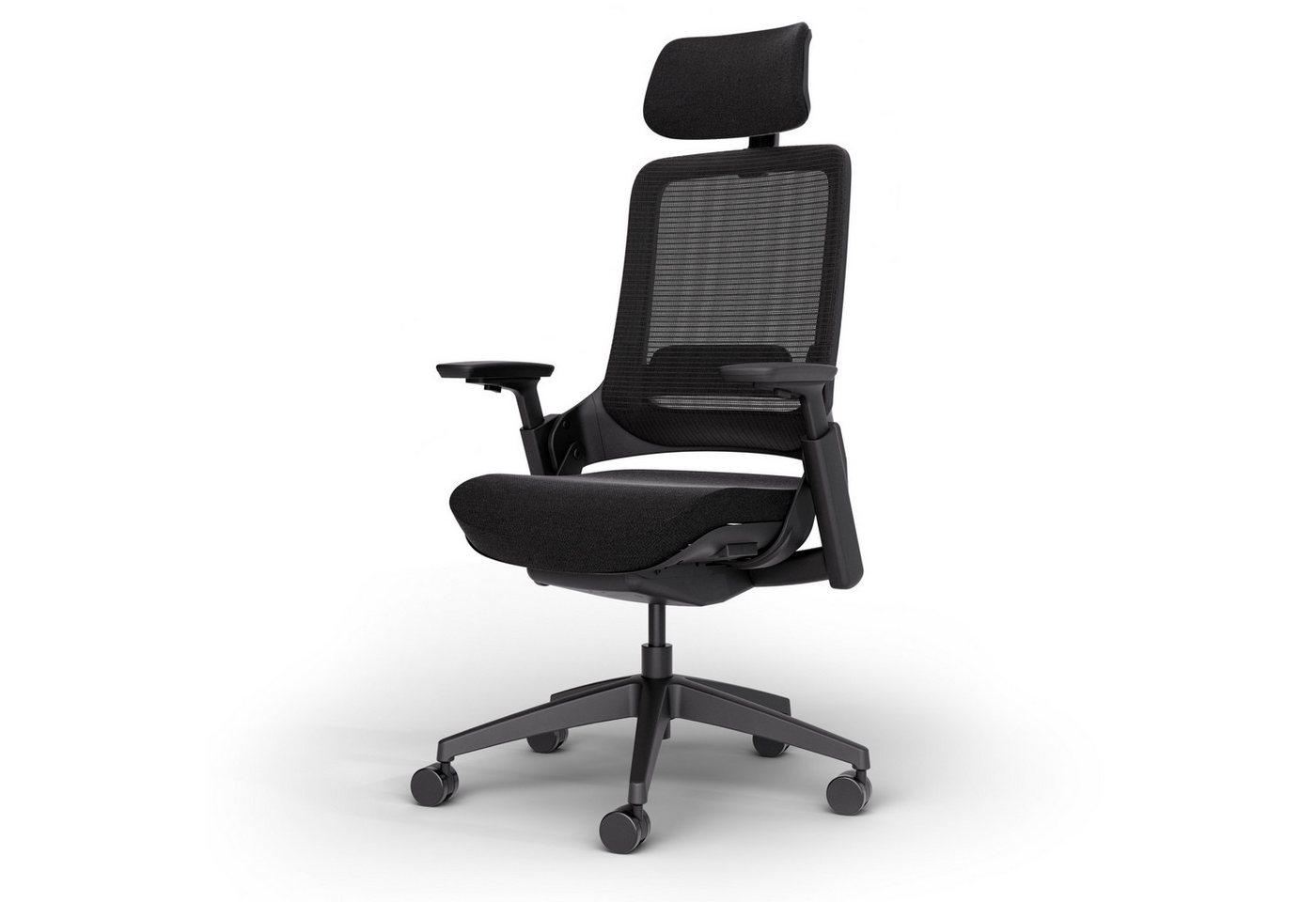 Ergotopia Bürostuhl ergonomischer Schreibtischstuhl NextBack, Drehstuhl mit 3D Armlehnen & verstellbarer Kopfstütze von Ergotopia