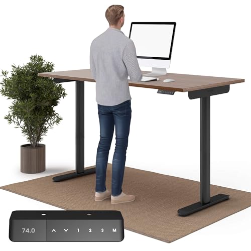 Ergotopia Desktopia One höhenverstellbarer Schreibtisch | elektrischer Schreibtisch höhenverstellbar | Bürotisch höhenverstellbar, Verstellbarer Tisch TÜV-geprüft, 7 Jahre Garantie 180x80 cm von Ergotopia