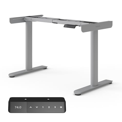 Ergotopia Desktopia One – Höhenverstellbarer Schreibtisch Gestell, Elektrisch höhenverstellbares Tischgestell, TÜV-geprüft, Schreibtisch höhenverstellbar mit Doppelmotor-System, 7 Jahre Garantie Ergotopia Desktopia One – Höhenverstellbarer Schreibtisch Gestell, Elektrisch höhenverstellbares Tischgestell, TÜV-geprüft, Schreibtisch höhenverstellbar mit Doppelmotor-System, 7 Jahre Garantie von Ergotopia