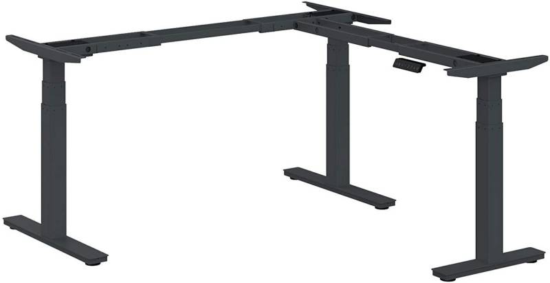 Ergotopia Eckschreibtisch Desktopia Edge elektrisch höhenverstellbares Tischgestell in L-Form von Ergotopia