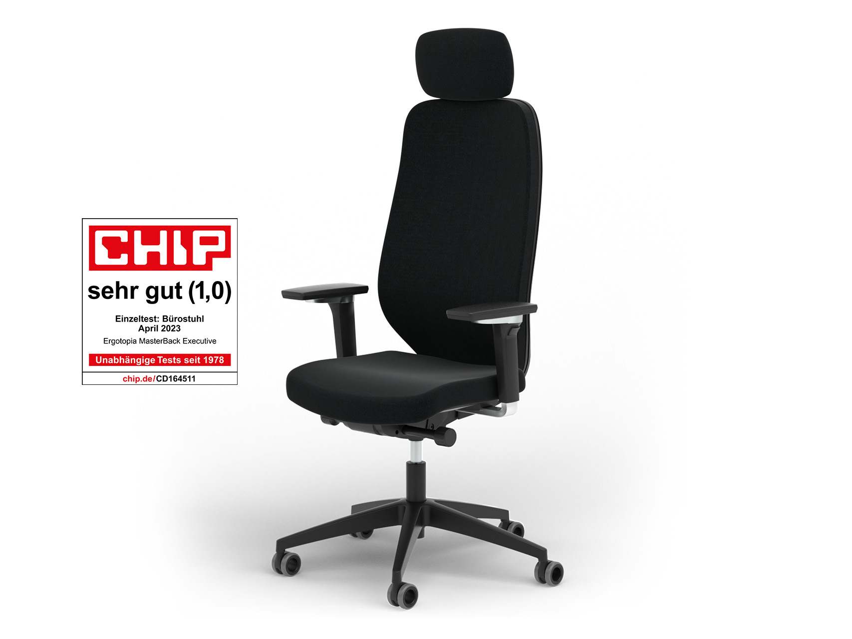 Ergotopia MasterBack Pro: Mordernes Design und ergonomische High-End-Bauteile der Extraklasse von Ergotopia