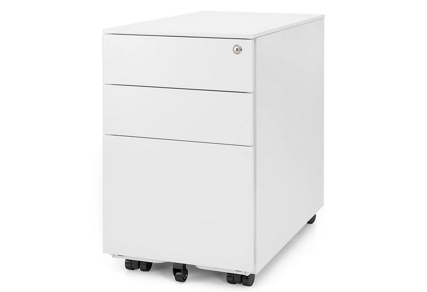 Ergotopia Rollcontainer Bürocontainer abschließbar mit 3 Schubladen Schreibtischcontainer, besonders robust durch kaltgewalzten Stahl Ergotopia Rollcontainer Bürocontainer abschließbar mit 3 Schubladen Schreibtischcontainer, besonders robust durch kaltgewalzten Stahl von Ergotopia