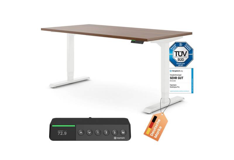 Ergotopia Schreibtisch Desktopia Pro X elektrisch höhenverstellbarer Schreibtisch, elektrisch verstellbarer Bürotisch inkl. edlem OLED-Display von Ergotopia