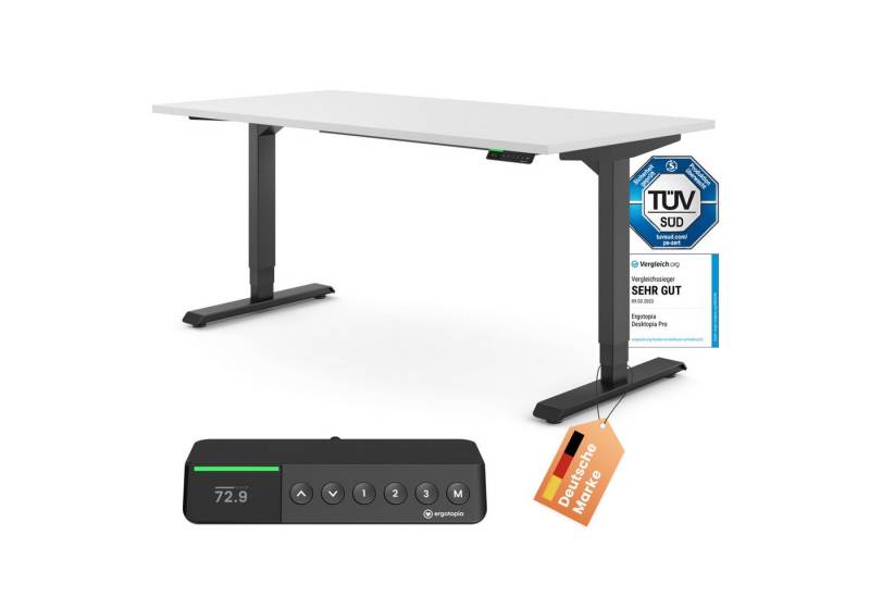 Ergotopia Schreibtisch Desktopia Pro X elektrisch höhenverstellbarer Schreibtisch, elektrisch verstellbarer Bürotisch inkl. edlem OLED-Display von Ergotopia