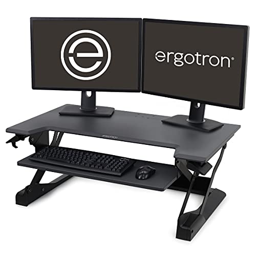 ERGOTRON WorkFit-TL Sitz-Steh-Schreibtisch-Arbeitsplatz schwarz von Ergotron
