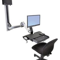 Ergotron StyleView Sit-Stand Combo 1fach Monitor-Wandhalterung 25,4cm (10 ) - 61,0cm (24 ) Alumin von Ergotron