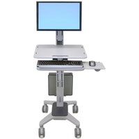 Ergotron WorkFit-C Single LD mobiler Steh-Sitz Arbeitsplatz für ein Display bis 68,58 cm 27 Zoll von Ergotron