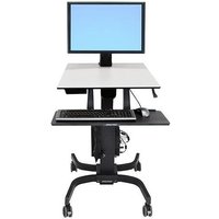 Ergotron WorkFit-C Single LD mobiler Steh-Sitz Arbeitsplatz für ein Display bis 76,2 cm 30 Zoll von Ergotron