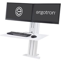 Ergotron WorkFit-SR Dual Steh-Sitz-Arbeitsplatz für 2 Bildschirme bis 60,96 cm (24") von Ergotron