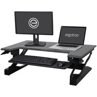 Ergotron WorkFit-T Steh-Sitz Arbeitsplatz mit patentierter CF-Technologie für einen Bildschirm bis 76,2 cm (30") von Ergotron