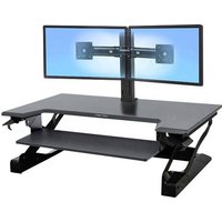 Ergotron WorkFit-TL Sitz-Steh-Schreibtischaufsatz Höhen-Bereich: 38cm (max) Schwarz von Ergotron