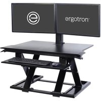 Ergotron WorkFit-TX Steh-Sitz Arbeitsplatz für Bildschirme bis 30 Zoll, 50.8cm Höhenverstellung von Ergotron