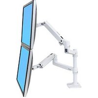 ergotron Monitor-Halterung LX Dual 45-492-216 weiß für 2 Monitore, Tischklemme ergotron Monitor-Halterung LX Dual 45-492-216 weiß für 2 Monitore, Tischklemme von Ergotron