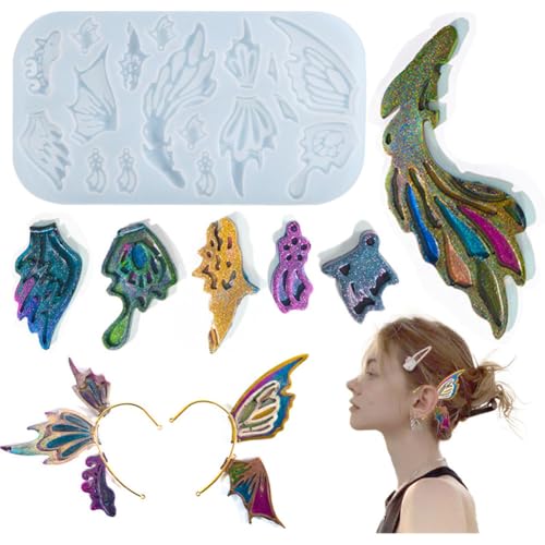 Ergouzi Ohrringe selber Machen Set，epoxidharz Formen，Ohrringe selber Machen，epoxidharz Set schmuck von Ergouzi