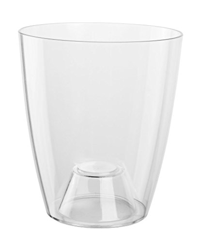 Erhard-Trading Orchideentopf Ornella Klarsichtcontainer Blumentopf Pflanztopf Übertopf 15cm Transparent klar Kunststoff von Erhard-Trading