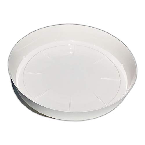 Erhard-Trading Untersetzer Valencia Tropfschale Untertopf Kunststoff ? 15 cm wei? von Erhard-Trading