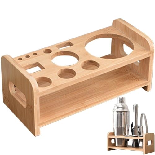 Ericetion Barkeeper Kit Speicher Ständer Barwerkzeug Set Holz Barkeeewerkzeuglagerhalter Für Anfänger Cocktailliebhaber Ericetion Barkeeper Kit Speicher Ständer Barwerkzeug Set Holz Barkeeewerkzeuglagerhalter Für Anfänger Cocktailliebhaber von Ericetion