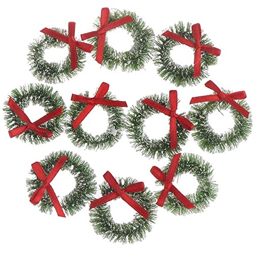 Ericetion 10 Stcs Dollhouse Miniatur Weihnachtskranz Hängende Kranz Weihnachtsdekoration Dollhouse Accessoires Mini -kränze Bauernhaus Weihnachtsbaum Hängende Dekor Ericetion 10 Stcs Dollhouse Miniatur Weihnachtskranz Hängende Kranz Weihnachtsdekoration Dollhouse Accessoires Mini -kränze Bauernhaus Weihnachtsbaum Hängende Dekor von Ericetion