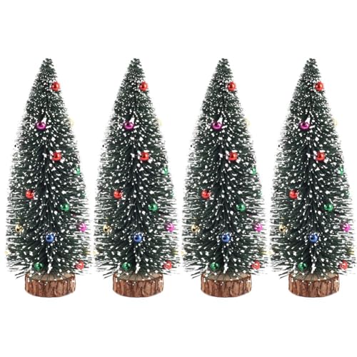 Ericetion 4 Stück Mini-Weihnachtsbaum, Künstlicher Weihnachtsbaum, Miniatur-Kiefer, Weihnachtsdekoration Für Party, Zuhause, Tisch, Basteln Ericetion 4 Stück Mini-Weihnachtsbaum, Künstlicher Weihnachtsbaum, Miniatur-Kiefer, Weihnachtsdekoration Für Party, Zuhause, Tisch, Basteln von Ericetion