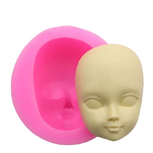 Ericetion Mädchen Gesicht Silikonform Fondant Formen Baby Maske Moule Polymer Clay Formen DIY Sugarcraft Schokoladenform Backen Werkzeug von Ericetion