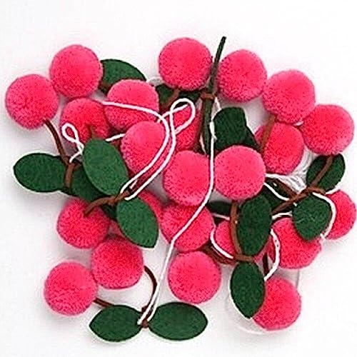 Süße Bayberry Girlanddekoration Pompom Erdbeer -kirschgirlande DIY Obst Hanging Dekoration Für Babyparty Geburtstag Hochzeitsfeier von Ericetion