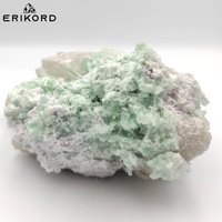 1.64 Kg Xl Grüner Turmalin in Rauchquarz - Mineralstoff Roher Kristall Gruppe Aus Afghanistan Home Decor von ErikordGems
