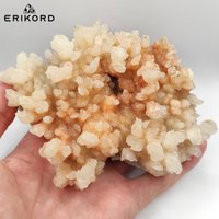 558G Calcit Kristallcluster Marokko Weißer Gelber Kristall Mineralprobe Roher Rohe Calcitkristalle Naturstein von ErikordGems