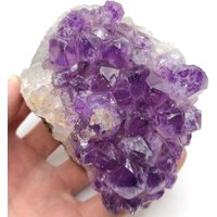 561G Amethyst Kristall Gruppe Purpur Aus Süd Brasilien Edelstein Roher Schreibtisch Natürliche Kristalle von ErikordGems
