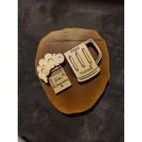 Bierkrug Aus Holz Mit Geldversteck - Perfekt Für Vatertag/Männertag Geburtstag Mann Happy Beersday Holzgeschenk von Erinnerungseffekt
