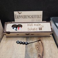 Schokoriegelbox - Du Bist Mein Schatz & Andere Sprüche Gravierte Schoko Holzbox Inkl. Duplo/Geschenk Für Mann Und Frau Liebe von Erinnerungseffekt