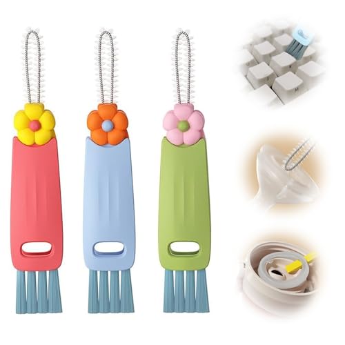 3 Stück Becherdeckel-Reinigungsbürste, 3 in 1 Cup Lid Cleaning Brush, Multifunktionale Reinigungsbürste zum Drücken, Wasserflaschenbürsten zur Reinigung, Tragbarer Becherdeckelreiniger mit Bürste 3 Stück Becherdeckel-Reinigungsbürste, 3 in 1 Cup Lid Cleaning Brush, Multifunktionale Reinigungsbürste zum Drücken, Wasserflaschenbürsten zur Reinigung, Tragbarer Becherdeckelreiniger mit Bürste von Erioscar