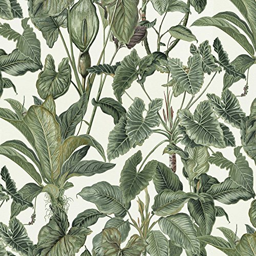 Erismann Paradiso Tapete Dschungel Grüne Blätter Paradies Tropical Feature Vinyl von Erismann