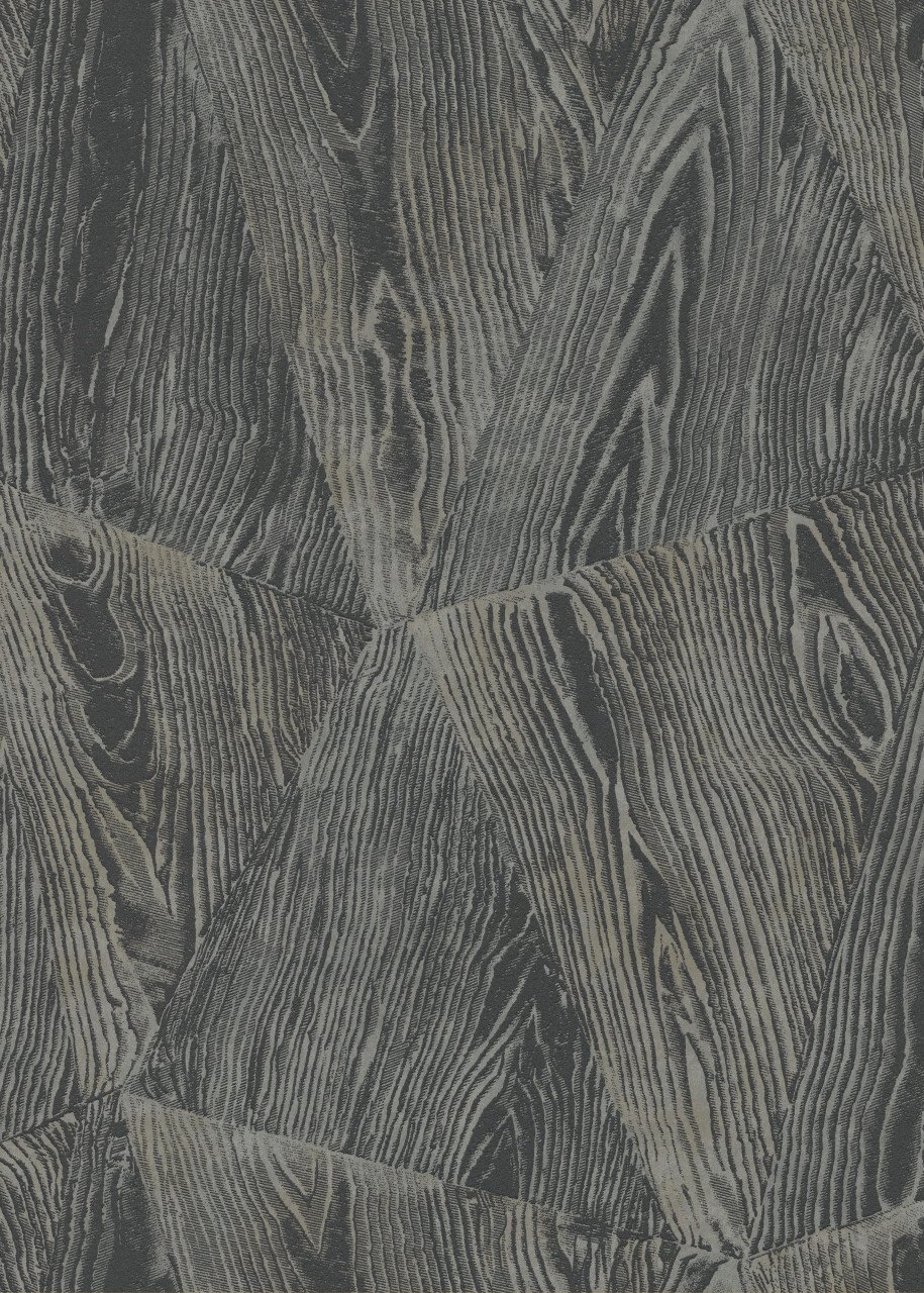 Erismann Vliestapete Holz anthrazit 10,05 x 0,53 m von Erismann