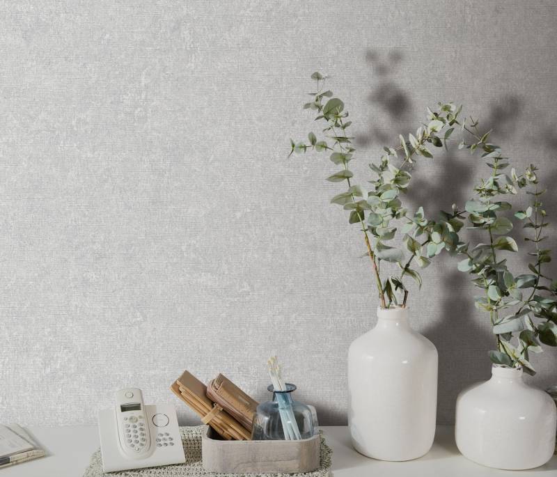 Erismann Vliestapete Vliestapete DASH, leicht strukturiert, Strukturmuster, Ton-in-Ton, matt, unifarben, (1 St), Phthalate frei von Erismann