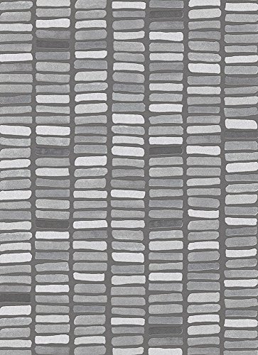 Vliestapete Streifen Grafik grau silber Glitzer Erismann 6876-15 von Erismann