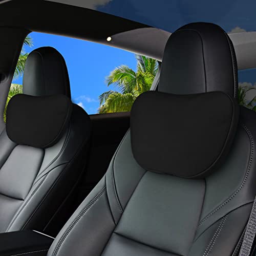 Erivis Auto Kopfstütze Nackenkissen passend für Tesla Model 3 Modell Y, 2 Stück weiche Autositzkissen Kopf-Nackenstützkissen Erivis Auto Kopfstütze Nackenkissen passend für Tesla Model 3 Modell Y, 2 Stück weiche Autositzkissen Kopf-Nackenstützkissen von Erivis