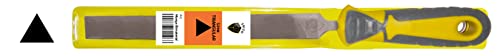 NUEVO 2024 - Lima de mecánico triangular fina de 6" con mango bimaterial y funda de plástico von Erizo