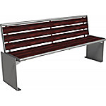 Siesta Bank mit Rückenlehne 1896 x 486 mm Eisenglimmer Braun Siesta Bank mit Rückenlehne 1896 x 486 mm Eisenglimmer Braun von Erlau