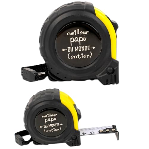 ERNESTINE - Maßband Papi – Geschenk für Großväter und Vatertag – Geschenk für Papa – Zubehör für Herren – personalisierbares Maßband für Familie – Geschenk Papi Herren Geburtstag Weihnachten Geburt von Ernestine