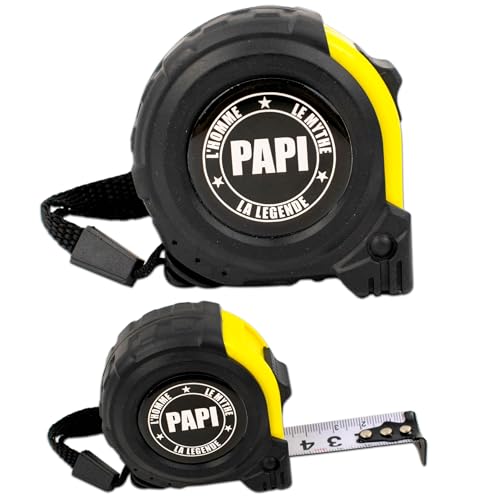 ERNESTINE - Maßband Papi – Geschenk für Großväter und Vatertag – Geschenk für Papa – Zubehör für Herren – personalisierbares Maßband für Familie – Geschenk Papi Herren Geburtstag Weihnachten Geburt ERNESTINE - Maßband Papi – Geschenk für Großväter und Vatertag – Geschenk für Papa – Zubehör für Herren – personalisierbares Maßband für Familie – Geschenk Papi Herren Geburtstag Weihnachten Geburt von Ernestine