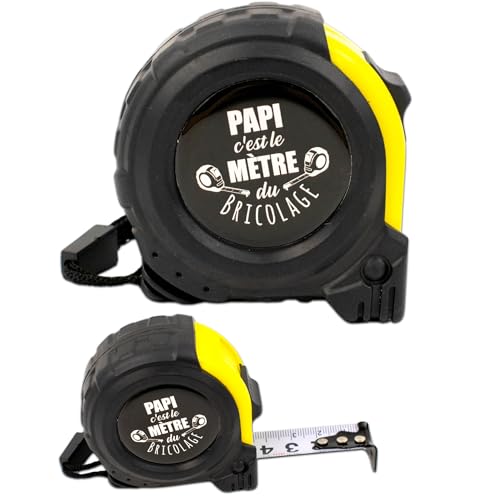 ERNESTINE - Maßband Papi – Geschenk für Großväter und Vatertag – Geschenk für Papa – Zubehör für Herren – personalisierbares Maßband für Familie – Geschenk Papi Herren Geburtstag Weihnachten Geburt von Ernestine