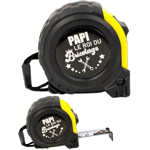 ERNESTINE - Maßband Papi – Geschenk für Großväter und Vatertag – Geschenk für Papa – Zubehör für Herren – personalisierbares Maßband für Familie – Geschenk Papi Herren Geburtstag Weihnachten Geburt von Ernestine