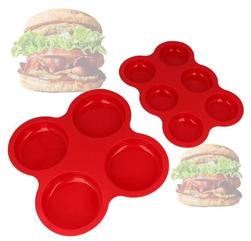 Ernesto Silikonform Silikon Backform für Burger Bun - Form für selbstgemachte Brötchen, Hamburger Brötchen Form aus geschmacks - und geruchsneutralem Material von Ernesto