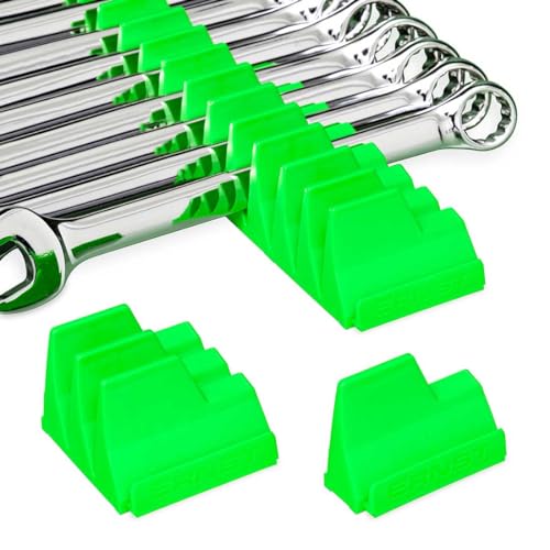 Ernst Manufacturing 5416 Wrench Pro – Modularer Schraubenschlüssel-Organizer für 40 Schraubenschlüssel, Grün von Ernst Manufacturing