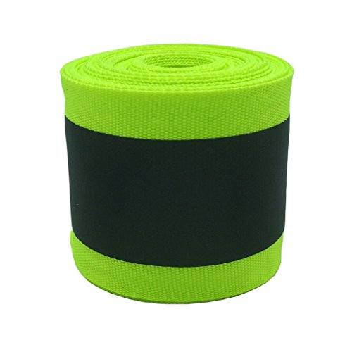 Eroilor Reflektierendes Gewebe Sicherheitsband Streifen zum Nähen DIY - 5 Meter Lang (16,5 ft) - Größere Reflektierende Bereich - Grün von Eroilor