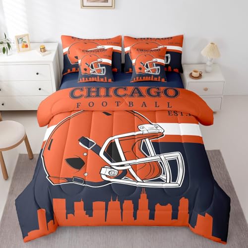 American Football Bett in einer Tasche mit Bettlaken und Spannbetttuch, Fußballstadt, 7-teiliges Bettwäsche-Set, Queen-Size-Größe, für Kinder, Jungen, Sportliebhaber mit Kissenbezügen und American Football Bett in einer Tasche mit Bettlaken und Spannbetttuch, Fußballstadt, 7-teiliges Bettwäsche-Set, Queen-Size-Größe, für Kinder, Jungen, Sportliebhaber mit Kissenbezügen und von Erosebridal