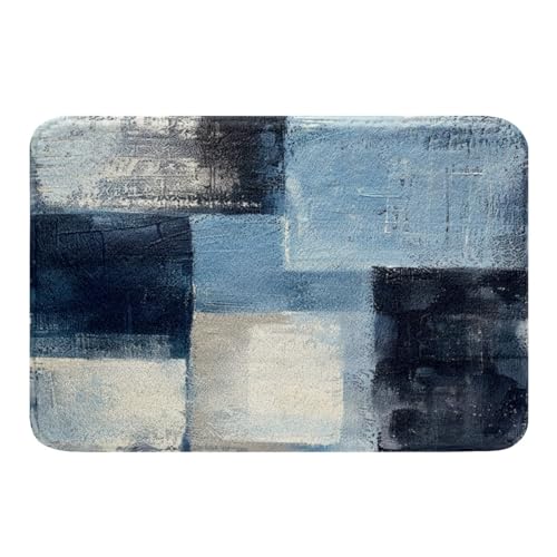 Badezimmerteppich mit mehrfarbigem Farbverlauf, ultraweich, rutschfest, für Damen und Herren, Ombré-Grunge-Plüsch-Badematte, abstrakte Aquarell-Fußmatten, geometrische, ästhetische Badezimmermatte Badezimmerteppich mit mehrfarbigem Farbverlauf, ultraweich, rutschfest, für Damen und Herren, Ombré-Grunge-Plüsch-Badematte, abstrakte Aquarell-Fußmatten, geometrische, ästhetische Badezimmermatte von Erosebridal