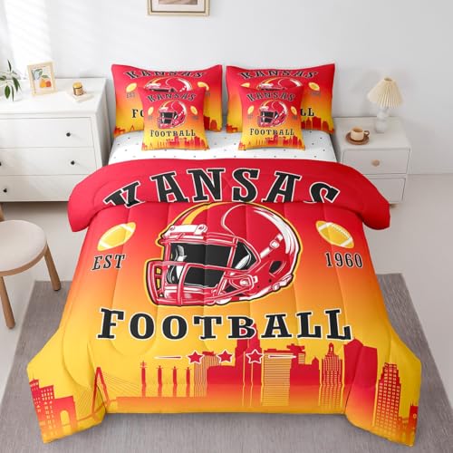Erosebridal American Football-Bettwäsche-Set mit Bettlaken, Queen-Size-Jungen, Fußball-Fans, 7-teiliges Bettwäsche-Set, American Rugby, Sportbett in einer Tasche für Kinder, Teenager, Erwachsene Erosebridal American Football-Bettwäsche-Set mit Bettlaken, Queen-Size-Jungen, Fußball-Fans, 7-teiliges Bettwäsche-Set, American Rugby, Sportbett in einer Tasche für Kinder, Teenager, Erwachsene von Erosebridal